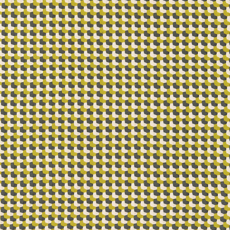 Crosstown Weave Citron 67100 by Schumacher Designer Fabric CHROMA COTTON 100% INDIA </p><p>Repeat: Horizontal: 1" (3CM) and Vertical: 1" (3CM) 53 - Swanky Fabrics -