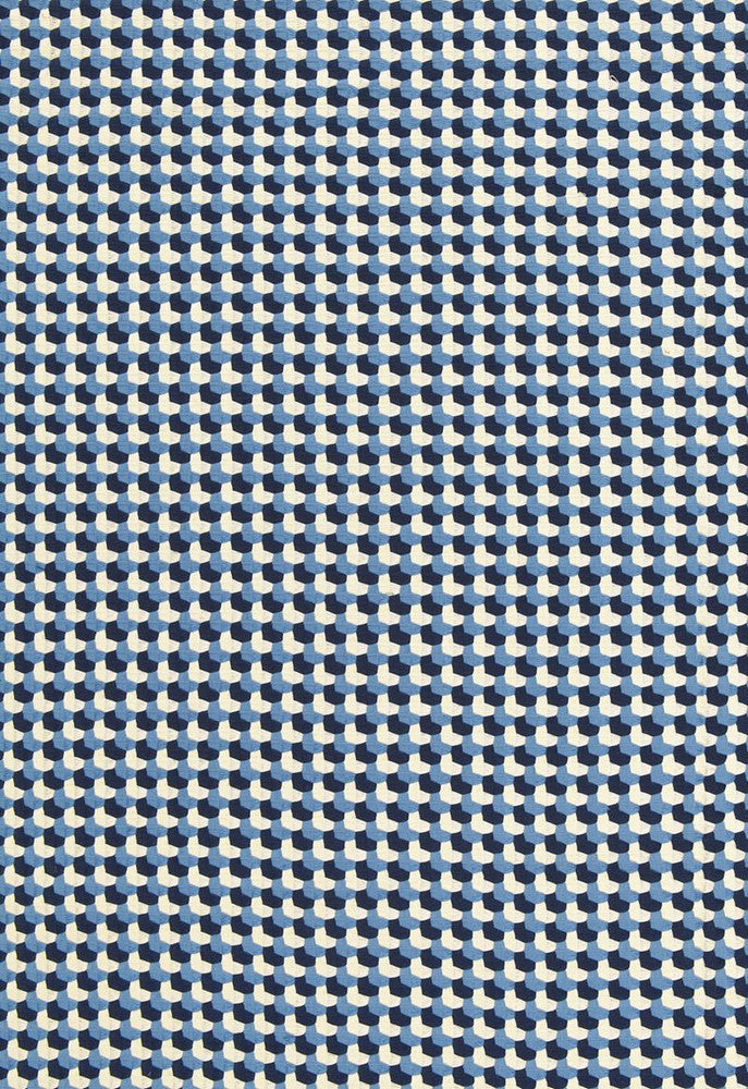 Crosstown Weave Navy 67101 by Schumacher Fabric Chroma 100% Cotton - Horizontal: 1 and Vertical: 1 53 - Fabric Carolina -