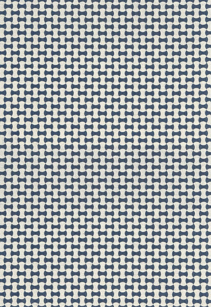 Nolita Embroidery Denim 67111 by Schumacher Fabric Chroma 63% Cotton, 37% Spun Martindale 10,000 Horizontal: 3/4- and Vertical: 1.5 50.625 - Fabric Carolina -