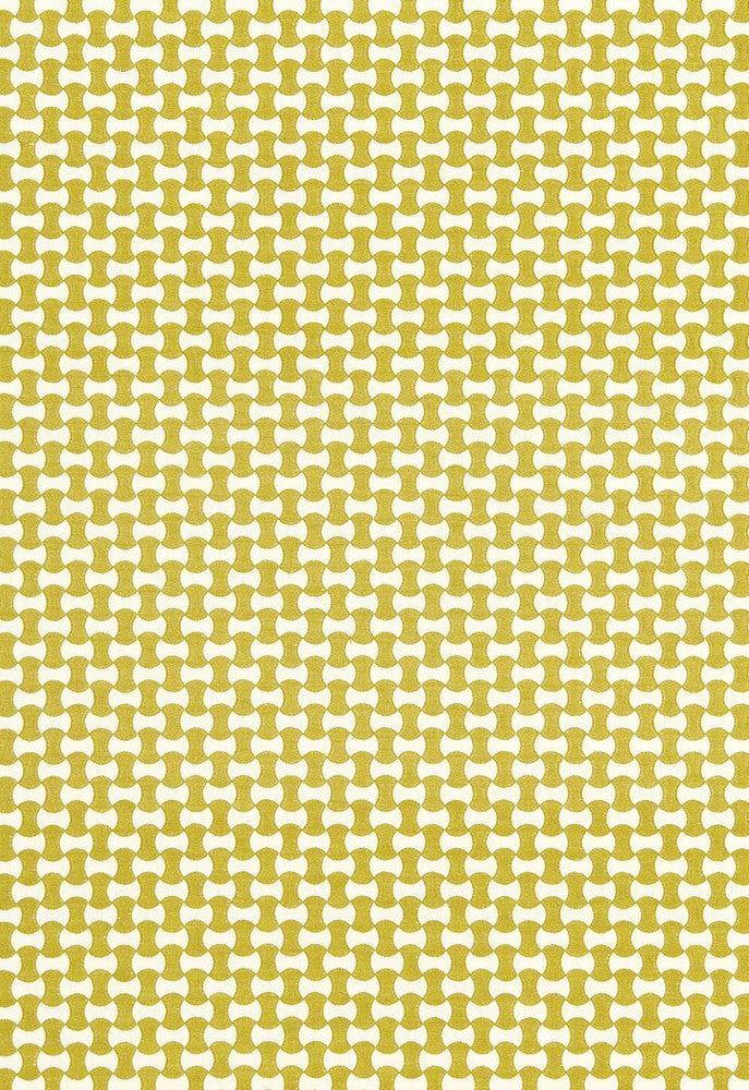 Nolita Embroidery Citron 67113 by Schumacher Fabric Chroma 63% Cotton, 37% Spun Martindale 10,000 Horizontal: 3/4- and Vertical: 1.5 50.625 - Fabric Carolina -