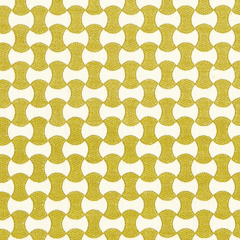 Nolita Embroidery Citron 67113 by Schumacher Fabric Schumacher Fabric Nolita Embroidery Citron 67113Fabric COTTON 63% INDIA </p><p>Repeat: H: HORZ. 3/4" (2CM) , V: VERT. 1 1/2" (4CM) 50.625 - Fabric Carolina -