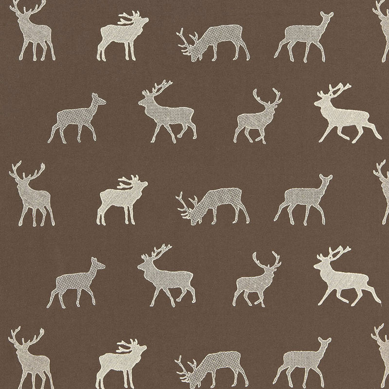 Caribou Embroidery Java 67161 by Schumacher Fabric LUXE LODGE See Sample INDIA . </p><p>Repeat: Horizontal: 25 3/8" (64CM) and Vertical: 11 1/4" (29CM) 51" WIDE (130CM) - Fabric Carolina -