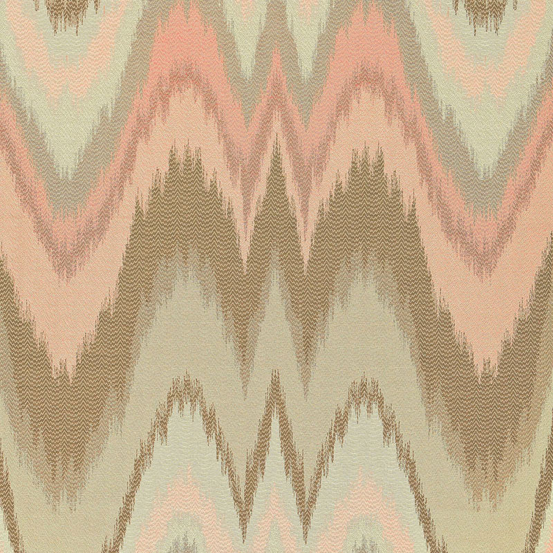 Bargello Blush Conch 67171 by Schumacher Designer Fabric MARY MCDONALD See Sample ITALY . </p><p>Repeat: Horizontal: 26 7/8" (68CM) and Vertical: 29 1/2" (75CM) 53 5/8" WIDE (136CM) - Swanky Fabrics -