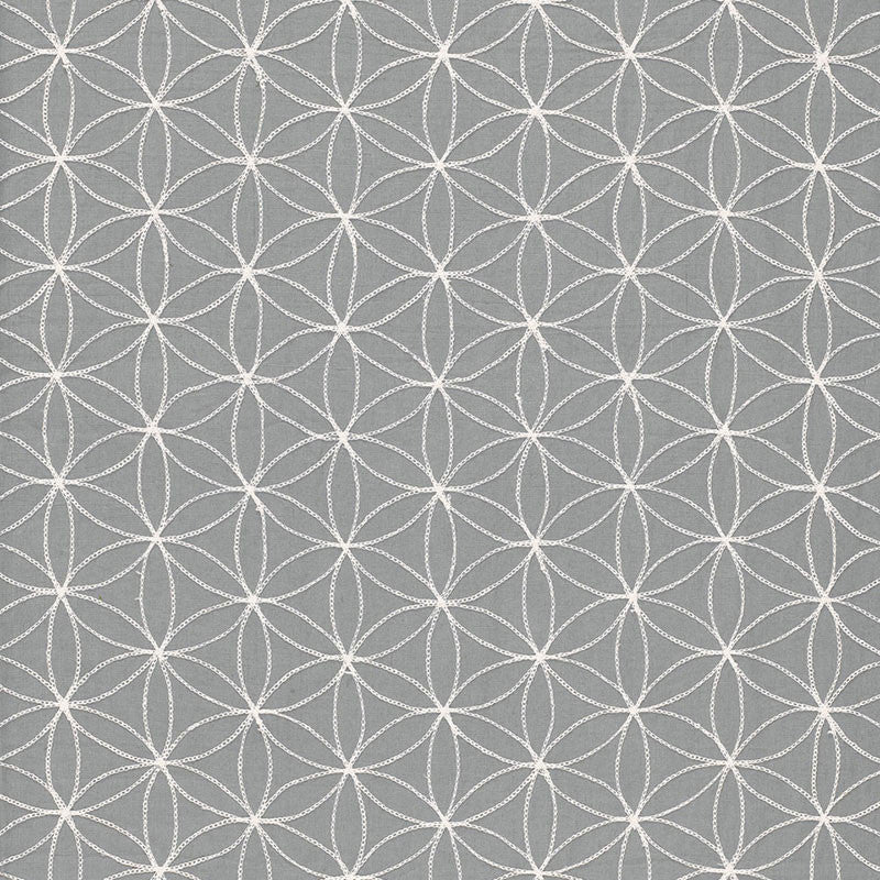 Kaleidoscope Smoke 67210 by Schumacher Fabric AU NATUREL 2 LINEN 68% SPUN VISCOSE 30% INDIA MARTINDALE 8,000 </p><p>Repeat: Horizontal: 5 1/4" (13CM) and Vertical: 3" (8CM) 52 - Fabric Carolina -