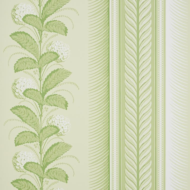 Hydrangea Drape Green 5004456 by Schumacher Wallpaper Hobe Erwin 27.0" - Fabric Carolina -