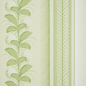 Hydrangea Drape Green 5004456 by Schumacher Wallpaper