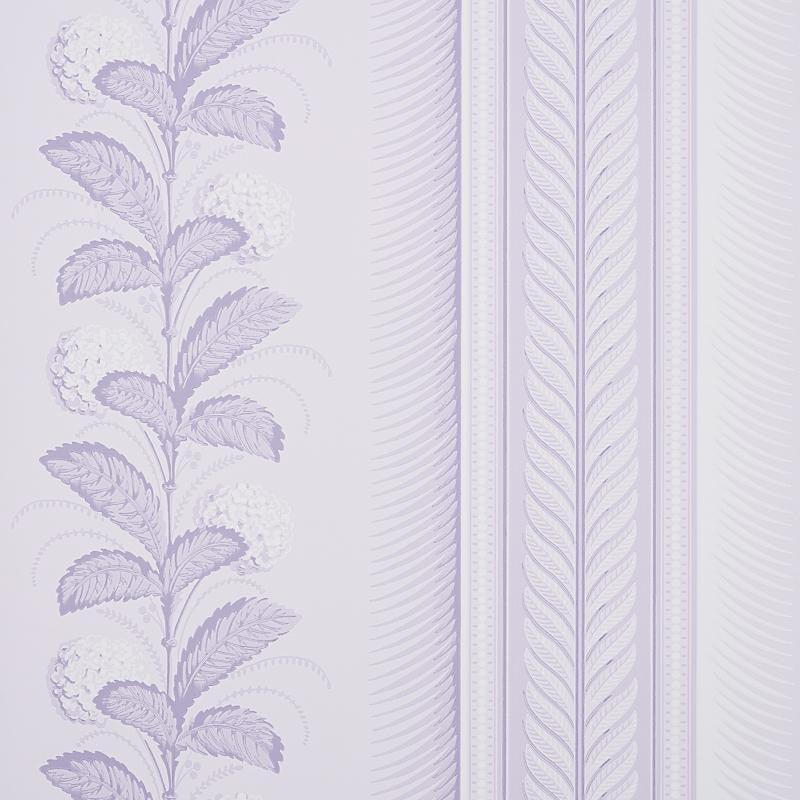 Hydrangea Drape Lilac 5004457 by Schumacher Wallpaper Hobe Erwin 27.0" - Fabric Carolina -