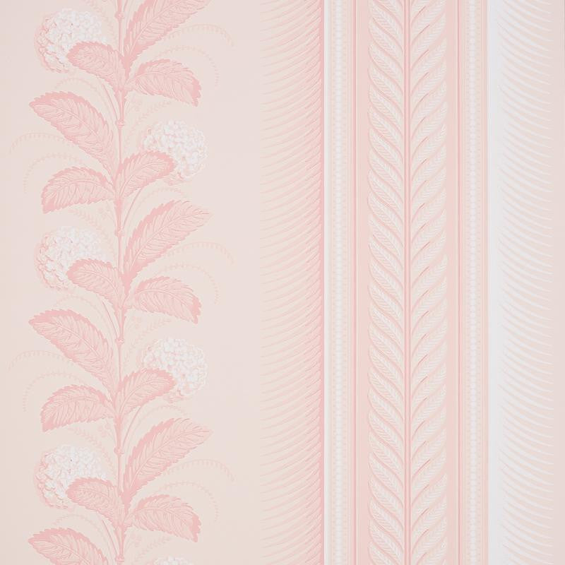 Hydrangea Drape Blush 5004458 by Schumacher Wallpaper Hobe Erwin 27.0" - Fabric Carolina -