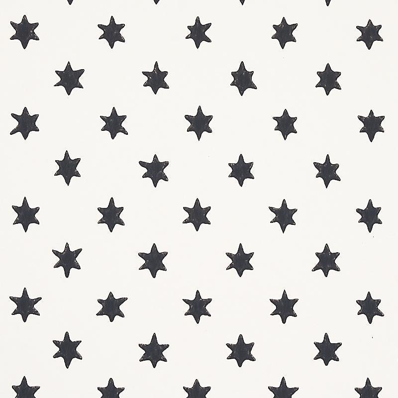 Astral Black 5013140 by Schumacher Wallpaper Hobe Erwin 9.0" - Fabric Carolina -