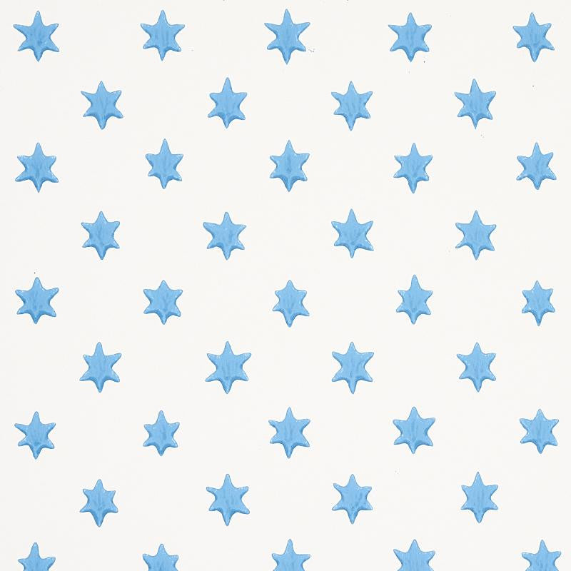 Astral Blue 5013141 by Schumacher Designer Wallpaper Hobe Erwin 9.0" - Swanky Fabrics -