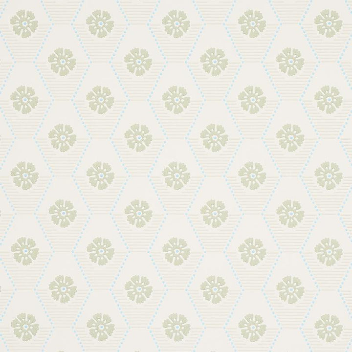 Hive Bloom Sage 5013160 by Schumacher Wallpaper Hobe Erwin - Fabric Carolina -