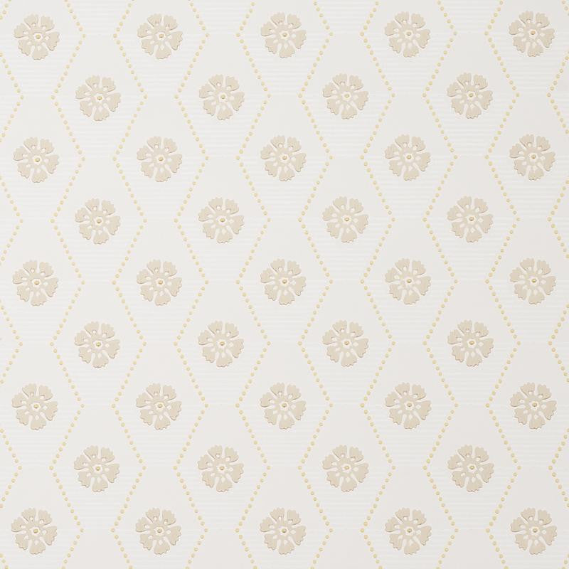 Hive Bloom Sand 5013162 by Schumacher Designer Wallpaper Hobe Erwin - Swanky Fabrics -