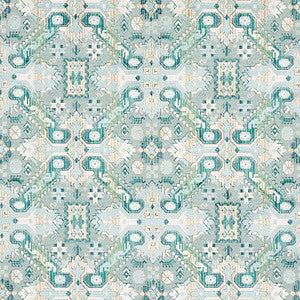 Tiraz Velvet Peacock 80603 by Schumacher Fabric