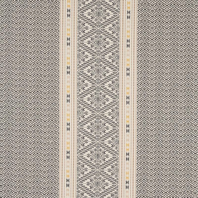 Ruiz Jacquard Black 80610 by Schumacher Fabric Tapis 26.67" - Fabric Carolina -