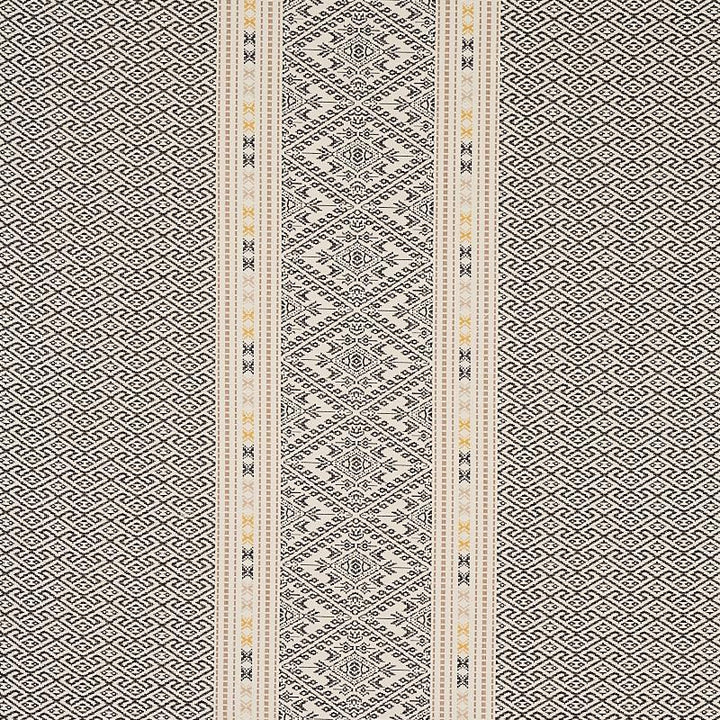 Ruiz Jacquard Black 80610 by Schumacher Fabric Tapis 26.67" - Fabric Carolina -