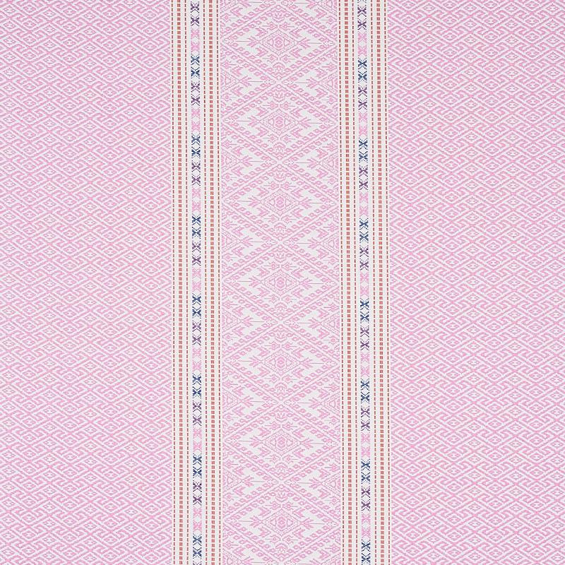 Ruiz Jacquard Pink 80612 by Schumacher Fabric Tapis 26.67" - Fabric Carolina -