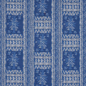 Maracena Jacquard Blue 80630 by Schumacher Fabric