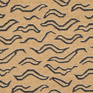 Kata Camel With Black 80680 by Schumacher Fabric