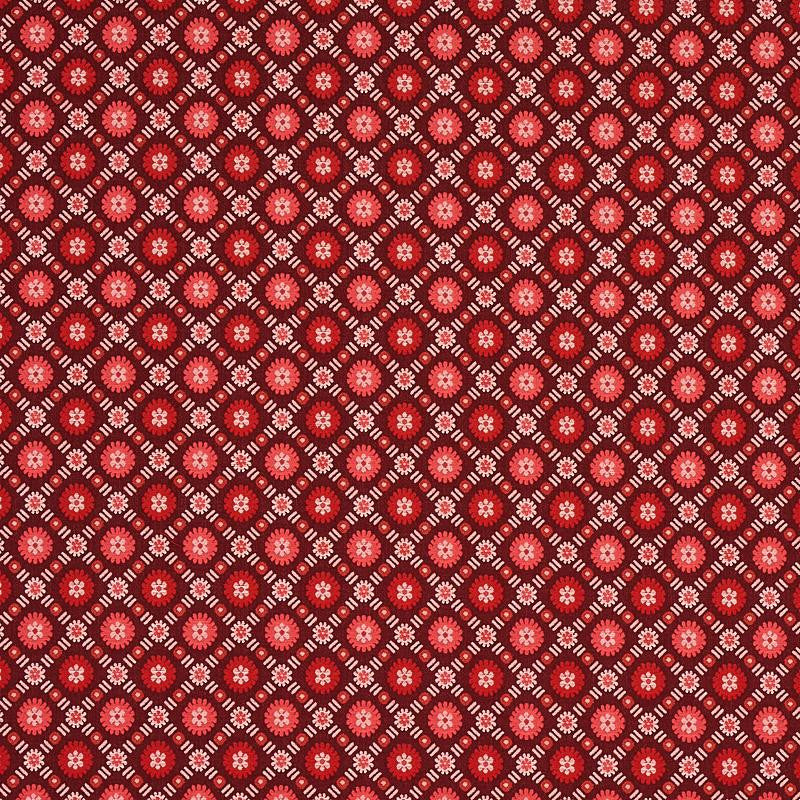 Larissa Burgundy 80771 by Schumacher Fabric Cabana 1.5" - Fabric Carolina -