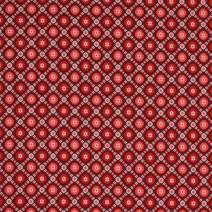 Larissa Burgundy 80771 by Schumacher Fabric Cabana 1.5" - Fabric Carolina -