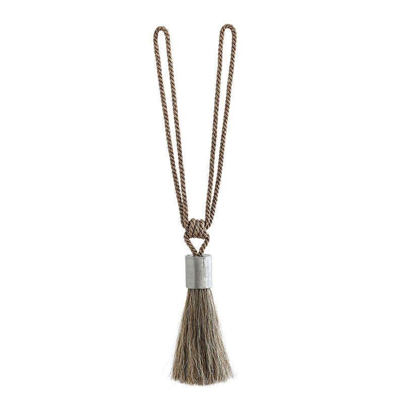 Brindle Bronco Horsehair Tie Back 67260 by Schumacher Trim AU NATUREL 2 TRIMMINGS See Sample BELGIUM . </p><p>Repeat: Horizontal: - and Vertical: - 0" WIDE (0CM) - Fabric Carolina -