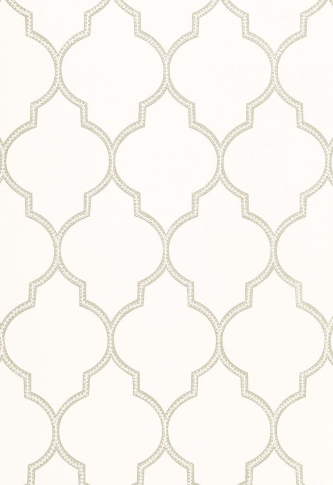 Algiers Embroidery Linen 67331 by Schumacher Fabric Au-Naturel 52% Linen, 48% Cotton Martindale 5,000 Horizontal: 4.375 and Vertical: 14.5 52.25 - Fabric Carolina -