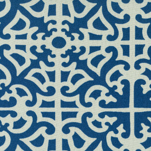 PARTERRE INDIGO 673660 by Waverly Sun N Shade Fabric