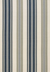Fjord Stripe Indigo 67480 by Schumacher Fabric