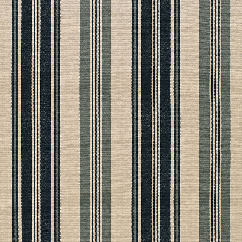 Fjord Stripe Ebony 67481 by Schumacher Fabric AU NATUREL 2 COTTON 100% INDIA MARTINDALE 12,000 </p><p>Repeat: Horizontal: 13 1/8" (33CM) and Vertical: 52.75 - Fabric Carolina -
