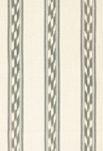 Mojave Ikat Stripe Slate 67512 by Schumacher Fabric
