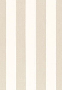 Tundra Linen Stripe Ivoire 67561 by Schumacher Fabric
