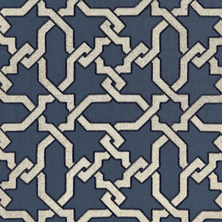 Cordoba Embroidery Indigo 67570 by Schumacher Fabric AU NATUREL 2 See Sample INDIA . </p><p>Repeat: Horizontal: 12 5/8" (32CM) and Vertical: 12 5/8" (32CM) 50 3/8" WIDE (128CM) - Fabric Carolina -