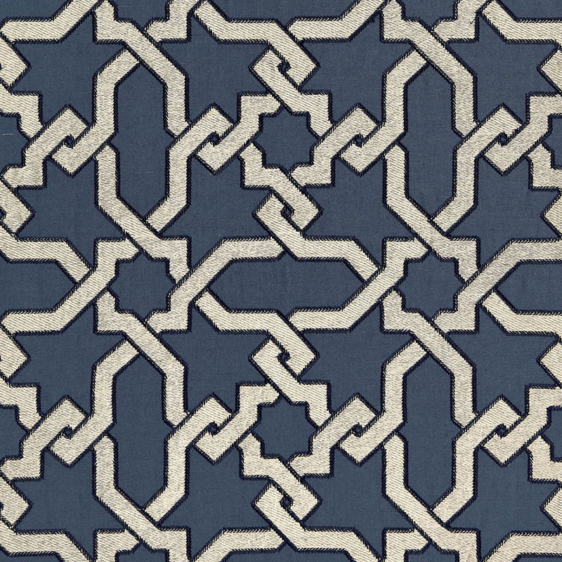 Cordoba Embroidery Indigo 67570 by Schumacher Fabric AU NATUREL 2 See Sample INDIA . </p><p>Repeat: Horizontal: 12 5/8" (32CM) and Vertical: 12 5/8" (32CM) 50 3/8" WIDE (128CM) - Fabric Carolina -