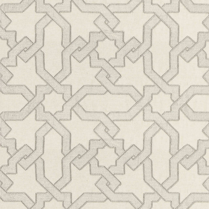 Cordoba Embroidery Pearl 67572 by Schumacher Designer Fabric AU NATUREL 2 See Sample INDIA . </p><p>Repeat: Horizontal: 12 5/8" (32CM) and Vertical: 12 5/8" (32CM) 50 3/8" WIDE (128CM) - Swanky Fabrics -