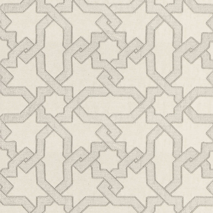 Cordoba Embroidery Pearl 67572 by Schumacher Fabric AU NATUREL 2 LINEN 56% VISCOSE RAYON 34% INDIA MARTINDALE 8,000 </p><p>Repeat: Horizontal: 12 5/8" (32CM) and Vertical: 12 5/8" (32CM) 50.375 - Fabric Carolina -
