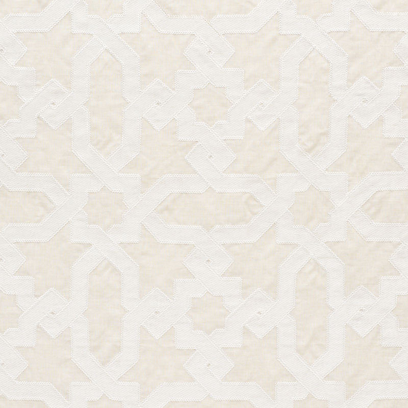Cordoba Embroidery Linen 67574 by Schumacher Fabric AU NATUREL II See Sample INDIA - </p><p>Repeat: Horizontal: 6 3/4" (17CM) and Vertical: 12 5/8" (32CM) 50 3/8" (128CM) - Fabric Carolina -