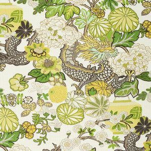 Chiang Mai Dragon Citrus 173279 by Schumacher Fabric