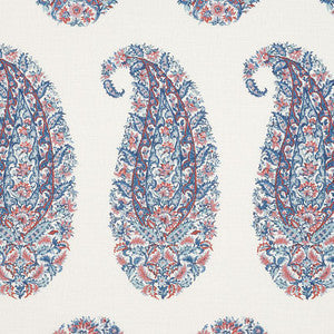Shirala Paisley Delft & Rose 173784 by Schumacher Fabric