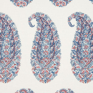 Shirala Paisley Delft & Rose 173784 by Schumacher Fabric