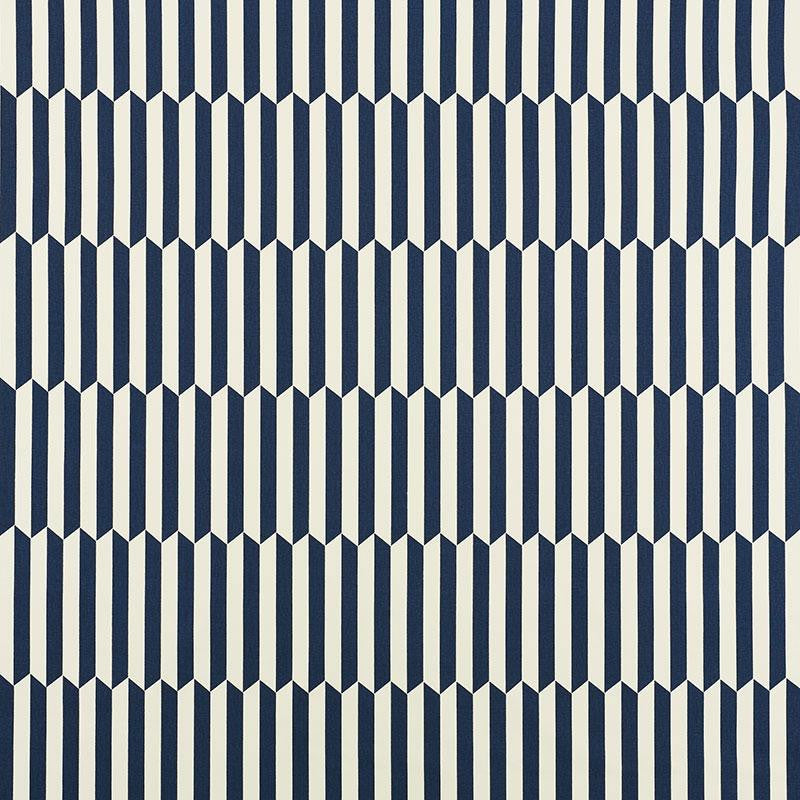 Maxwell Navy 176404 by Schumacher Designer Fabric Clique 6.0" - Swanky Fabrics -
