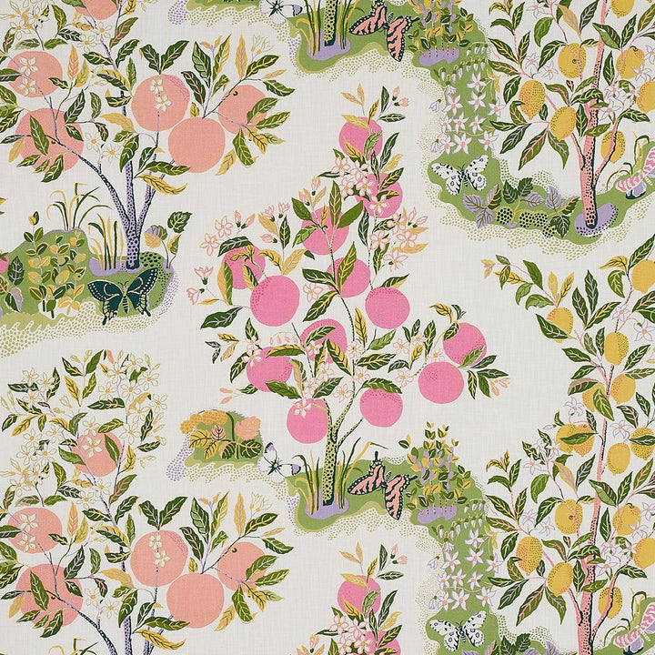 Citrus Garden Indoor/Outdoor Garden 177333 by Schumacher Designer Fabric Indoor/Outdoor Recolors 54.0" - Swanky Fabrics -