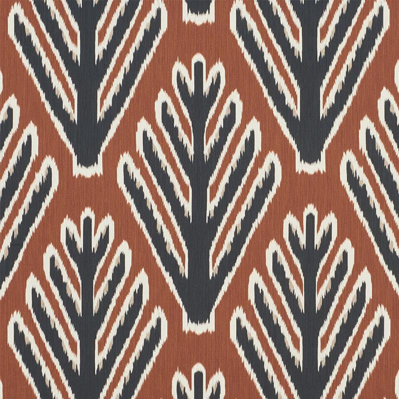 Bodhi Tree Brown & Black 178562 by Schumacher Fabric Johnson Hartig 13.5" - Fabric Carolina -