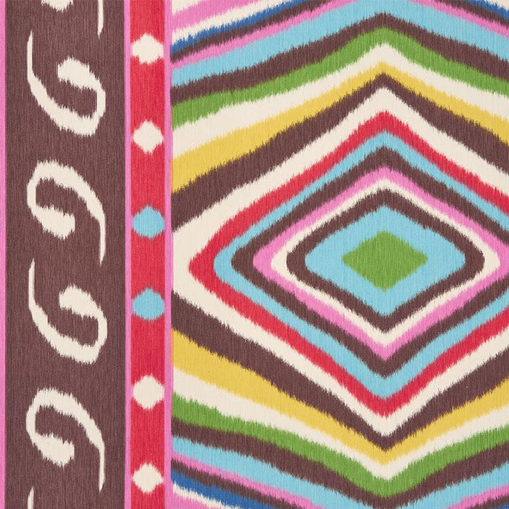 Terence Ikat Multi 178580 by Schumacher Fabric Ikats 27.0" - Fabric Carolina -