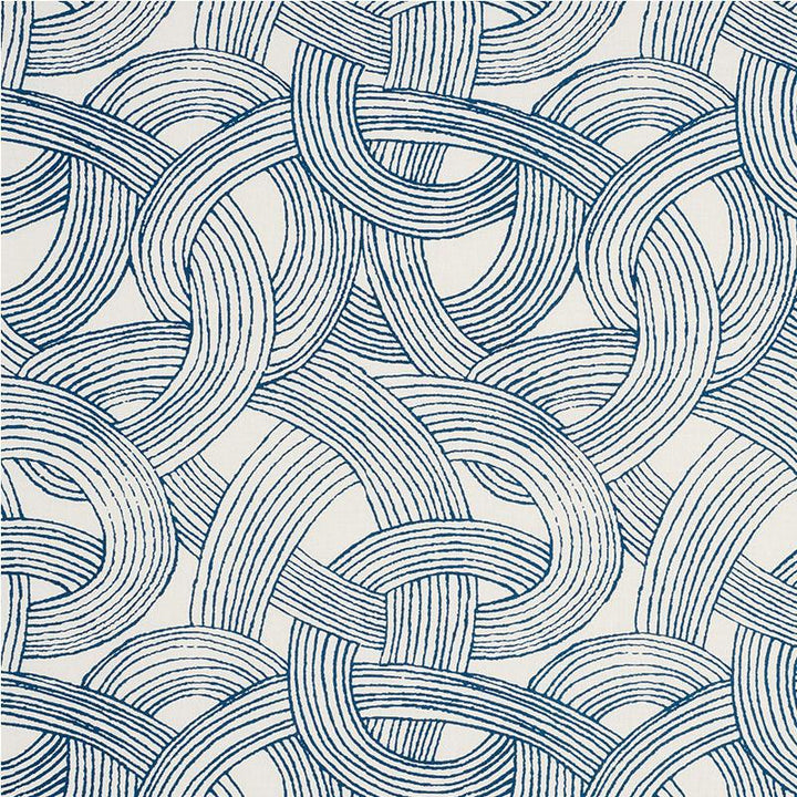 Freeform Blue 178710 by Schumacher Fabric Freehand 17.88" - Fabric Carolina -