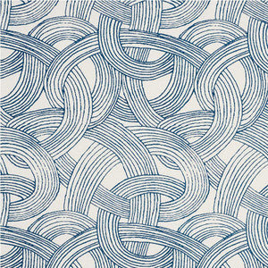 Freeform Blue 178710 by Schumacher Fabric