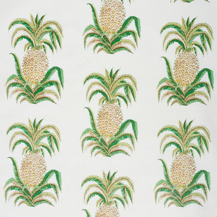 Pineapples Chintz Ivory 178800 by Schumacher Fabric Isola Indoor/Outdoor 27.12" - Fabric Carolina -