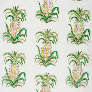 Pineapples Chintz Ivory 178800 by Schumacher Fabric