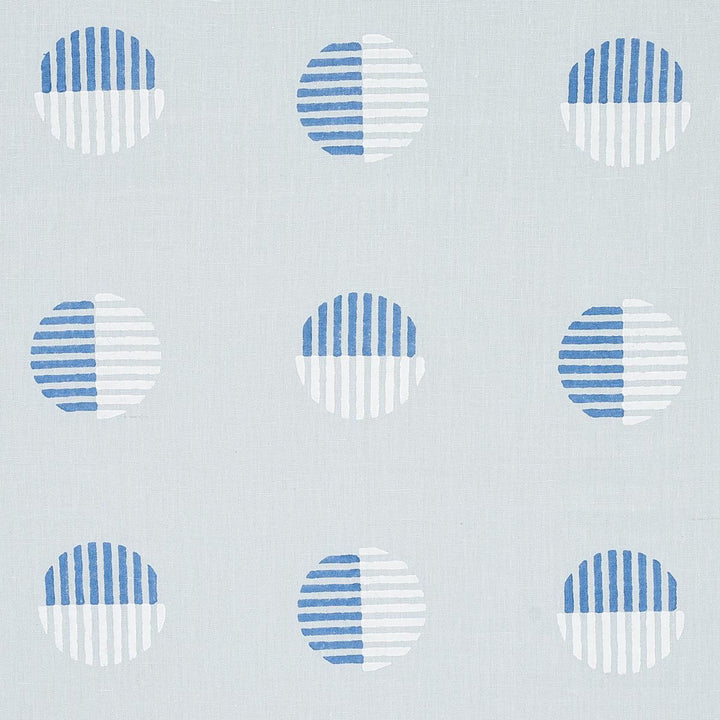 Ando Hand Block Print Chambray 180000 by Schumacher Fabric Smith Street 27.0" - Fabric Carolina -