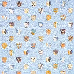 Heraldic Oxford Blue 180161 by Schumacher Fabric