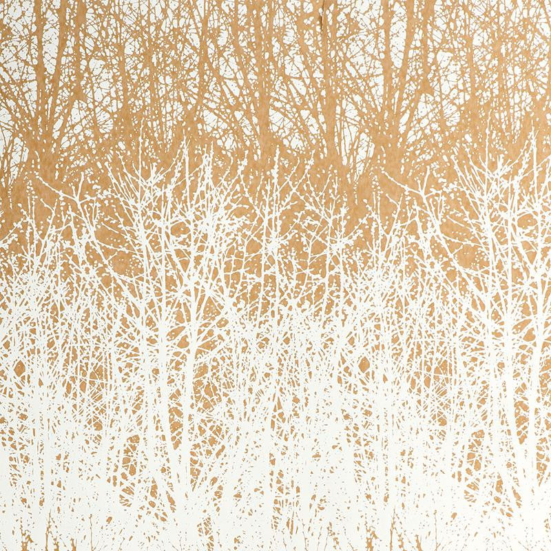 Birches Tan 2707245 by Schumacher Wallpaper Modern Nature 13.5" - Fabric Carolina -